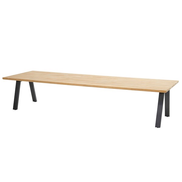 Taste Ambassador Table 280x100cm Teak+6x Proton Anthracite